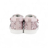 SNEAKERS PRIMI PASSI BALOCCHI in pelle, nubuk e glitter color rosa orchidea con velcri
