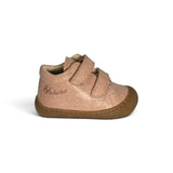 Sneakers Primi Passi COCOON NATURINO in suede rosè con velcri