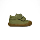 Sneakers Primi Passi COCOON NATURINO in nubuk verde militare con velcri
