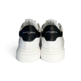 Sneakers PHILIPPE MODEL junior TEMPLE in pelle bianca e nera