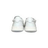 Sneakers DIANETTI in pelle bianca con velcri multicolors