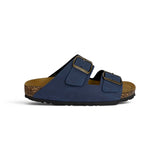 Ciabatte BIOFASHION in eco nubuk blu navy con fibbie