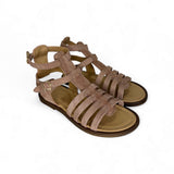 Sandali DIANETTI in suede tortora con fibbie