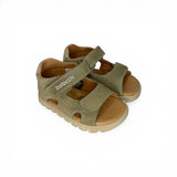 Sandali Primi Passi BALOCCHI in suede verde salvia con strap
