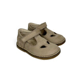 Sandali 2 occhi LESCOUCOU in nubuk taupe
