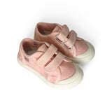 Sneakers NATURINO SUMMER in canvas delavè rosa con velcri