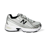 Sneakers ginniche NEWBALANCE 740 silver/bianco/nero con laccio