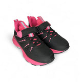 Ginniche anti-pronazione ISTAMAX in materiale tecnico nero/fuxia con velcro e lacci elastici