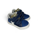 Sneakers primi passi BALOCCHI in nubuk blu navy con velcri
