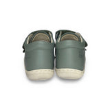 Sneakers Primi Passi COCOON NATURINO in pelle salvia con velcri