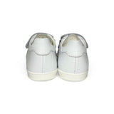 Sneakers primi passi GIOIE ECOLOGICHE in pelle bianca-stella con velcri