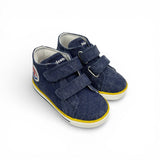 Sneakers PRIMI PASSI FALCOTTO in tessuto blu navy con velcri