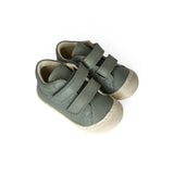Sneakers Primi Passi COCOON NATURINO in pelle salvia con velcri