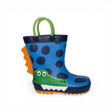 Rain boot MR. TIGGLE coccodrillo bluette/verde/arancio