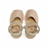 Minorchine RIA MENORCA in glitter cipria