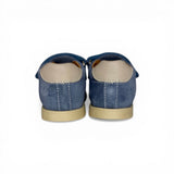 Sandali Primi Passi BALOCCHI in suede blu jeans con strap
