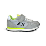 Sneakers ginniche SUN68 Kid boy grigie con lacci elastici e velcro