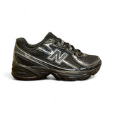 Sneakers ginniche NEWBALANCE 740 nero/silver con laccio