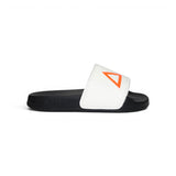 Ciabatte in PU bianco / nero / arancio fluo