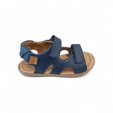 Sandali NATURINO in pelle blu con velcri