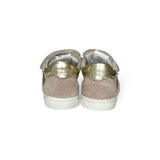 Sneakers primi passi CIAO BIMBI in suede rosa con velcri