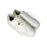 Sneaker SUN68 Street teen girl in pelle bianca/platino con lacci