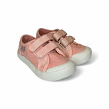 Sneakers NATURINO SUMMER in canvas delavè rosa con velcri