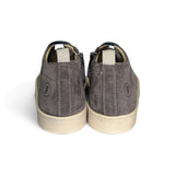 Sneakers primi passi FALCOTTO in suede grigio con lacci bluette e zip laterale