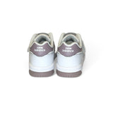 SNEAKERS GINNICHE NEWBALANCE 480 in pelle bianca e malva con strap