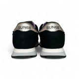 Sneakers ginniche SUN68 teen girl in suede e pelle nero/glitter con lacci