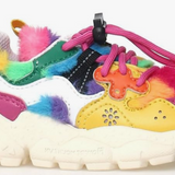 FLOWER MOUNTAIN by Naturino: le sneakers 100% vegan in eco pelliccia multicolors