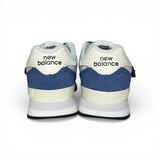 Sneakers ginniche NEWBALANCE 574 blu e azzurro con velcro