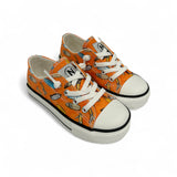 Sneakers NATURINO AYASY in tessuto arancio con stampa surf con lacci elastici