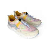 Ginniche FLOWER MOUNTAIN by Naturino vaniglia/rosa/azzurro con chiusura quick stop