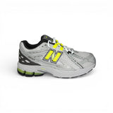 Sneakers ginniche NEWBALANCE 1906 grigio/giallo fluo con laccio