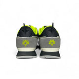 Sneakers ginniche W6YZ in tessuto tecnico e suede grigio/nero con velcri