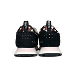Sneakers ginniche SUN68 kid girl in suede e nylon rosa/grigio/nero con velcro e lacci elastici (Copia)