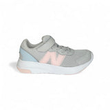 Sneakers ginniche NEWBALANCE 578 grigio perla/rosa/azzurro pastello con strap e lacci elastici