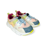 FLOWER MOUNTAIN by Naturino in ecopelle multicolors, mesh rosa con chiusura quick stop
