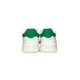 Sneakers DIANETTI in pelle bianca e verde con velcri
