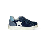 Sneakers BALOCCHI in suede e tessuto blu navy con velcri