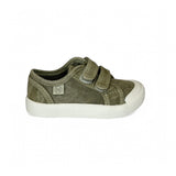 Sneakers NATURINO SUMMER in canvas delavè olive con velcri