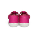 Primi Passi “2 OCCHI” BALOCCHI in cotone fuxia con velcro