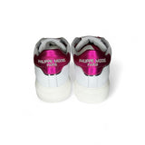 SNEAKERS PHILIPPE MODEL junior TEMPLE in pelle bianca e ciclamino