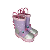 Rain boot MR. TIGGLE unicorno lilla/argento/fuxia