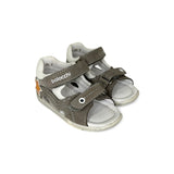 Sandali Primi Passi BALOCCHI in pelle grigia con strap
