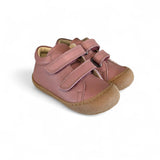 Sneakers Primi Passi COCOON NATURINO in pelle rosè con velcri