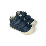 Sneakers Primi Passi COCOON NATURINO in pelle blu navy con velcri