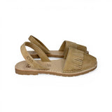 Sandali RIA MENORCA con frangette in suede beige