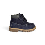 Scarponcini BALOCCHI in nubuk blu navy con velcri